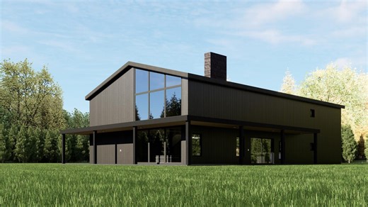 Barndominium House Plan | 5 Bedroom 4 Bath | 2800 Sq Ft 40'x70' Layout | Customizable Design - Etsy