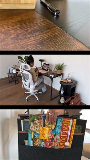 Home office, gaming, estudio — un solo escritorio para todo. 🖥️ #spacesavingfurniture #homeoffice