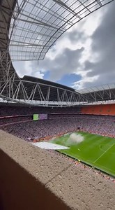 Stadium disaster: The retractable roof fails spectacularly during an event, with steel frames crashing onto the pitch below. #fblifestyle | Cricket Flix