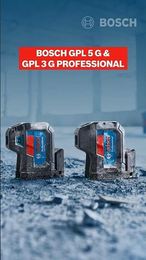 Bosch GPL 5 G and GPL 3 G Professional | Precision Point Lasers