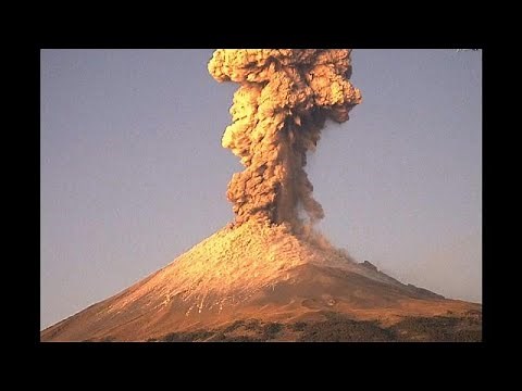 México: O vulcão Popocatepetl entrou em erupção