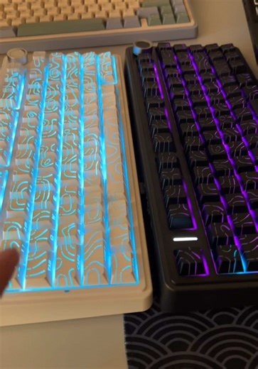 POV: You found clean topographic keycaps on TikTok 👀 #keycaps #keyboard #setup #pc #Tech