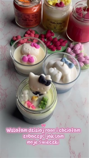 Miałam piękną świeczkę… miałam 😭🐾 Kontrola jakości przeprowadzona przez kota — nie przeszła testów 😂🕯️ Kto też ma w domu takiego „pomocnika”? DM, jeśli chcesz swoją (już bez kociej ingerencji 😅) #koty #cats #catsoftiktok #sanrio #hellokitty