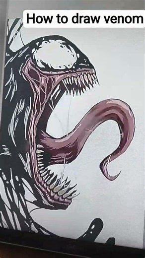 how to draw venom