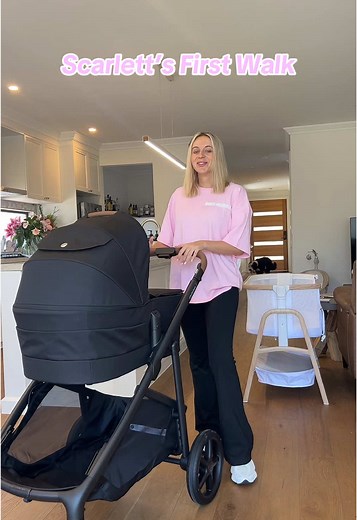 Scarlett's First Walk in Babybee Juno Pram