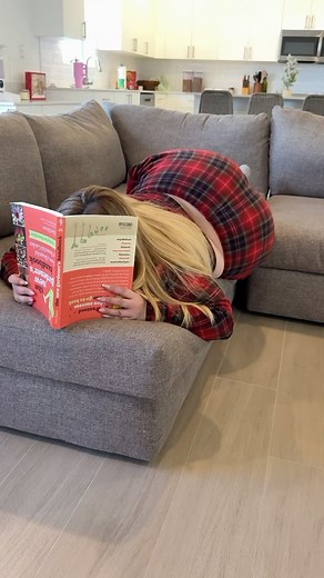 DANI on Instagram: "Trying to get comfy reading a book but I think I need a bigger couch 🤓 #cozy #cozyvibes #holidayvibes #reading #booklover"