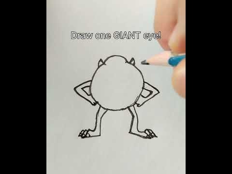 Easy Mike Wazowski Tutorial for Beginners