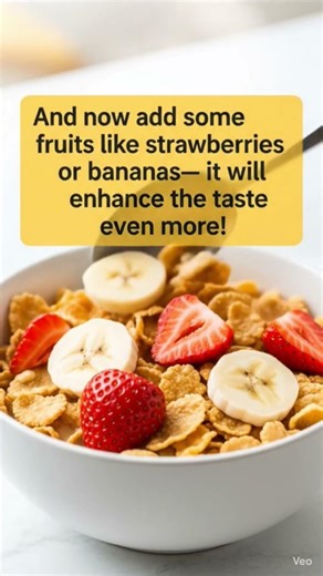 🥣 Quick Cereal Breakfast in 60 Seconds | Easy Morning Meal#shorts