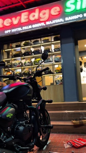 Moto Torque bull crash guard installed on Hunter 350.🔥 #mototorque #hunter350