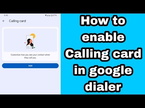 How to enable Calling card in google dialer | New feature Calling card google dialer update