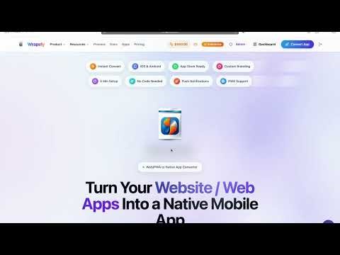 Wrapely Demo – Turn Any Website Into iOS & Android Apps (No Code)