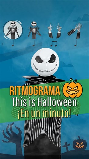 Música Encriptada | Follow @musicaencriptada 🎃 ¿Podrías seguir el ritmo más espeluznante de estas fechas? 💀En este ritmograma animado de “This Is Halloween/... | Instagram