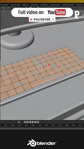 Blender Tutorial: Low Poly Curved PC Monitor and Keyboard Design #blender #polyeevee #tutorial