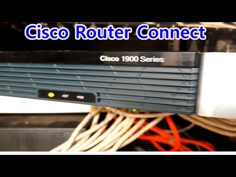 Cisco Router Connecting Laptop Via Console and Usb converter