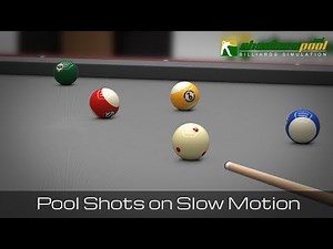 American Pool basic shots physics on slow motion - ShootersPool Billiards Simulation