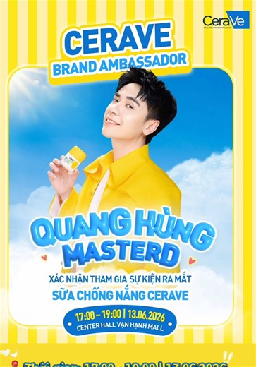 💛 SỰ KIỆN CERAVE RA MẮT SỮA CHỐNG NẮNG MỚI - TẦNG TRỆT, VẠN HẠNH MALL💛 #vanhanhmall #cerave #quanghungmasterd