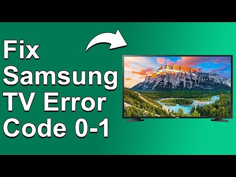 How To Fix The Samsung TV 0-1 Error Code - Meaning, Causes, & Solutions (Ultimate Guide!)