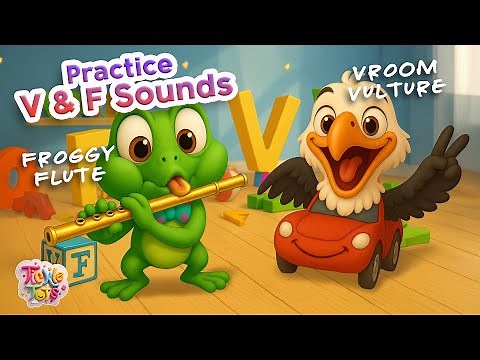 Learn the F and V Sounds With Fun Friends – Educational Pronunciation Song for Children