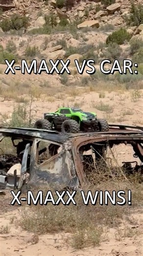 X Maxx VS REAL CAR #rccar #traxxasracing #xmaxx #traxxasxmaxx