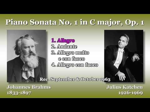 Brahms: Piano Sonata No. 1, Katchen (1963) ブラームス ピアノソナタ第1番 カッチェン