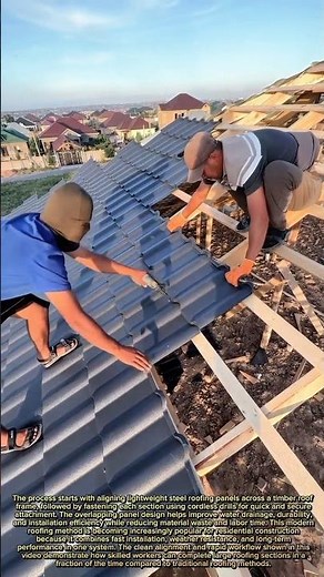 INSANE Metal Roof Installation Speed! Fast Roofing Sheet Setup That Saves Hours