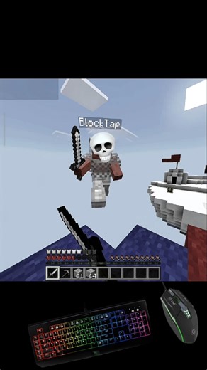 Minecraft pocket edition keyboard and mouse gameplay | #minecraft #shorts