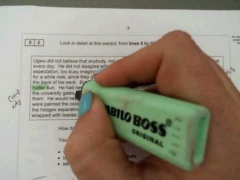 English Language Paper 1 2021 Q2