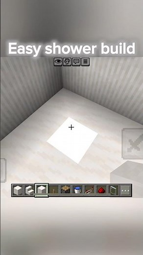 Easy shower build #minecraft