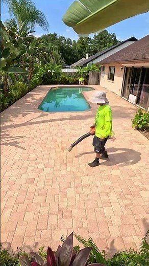 Backyard Pool Deck Transformation | Brick Paver Cleaning, Re-Sanding & Sealing