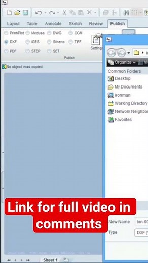 Publishing on creo parametric #cadtutorial #3dmodelingsoftware #cad #cadsoftware #creoparametric