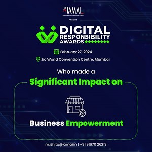 The Digital Responsibility Awards span across 9 different categories. The categories include sectors such as Gender Inclusivity, Business Empowerment, HealthTech Accessibility, Educational Equity, Financial Accessibility, E-commerce Fairness, Regional Connectivity , Language Access, and Inclusive Tech Solutions. If you think your contributions in the digital landscape has had a large scale impact, then nominate before the time runs out. To register, visit: https://dra.iamaiawards.in/ #DRA #IAMAI