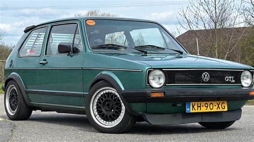 VW Golf MK1 with engine swap high speed test