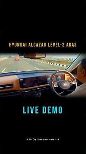 Hyundai Alcazar Facelift Level -2 ADAS | Live Demo #hyundaialcazar