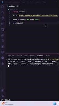 💵 HOW TO GET THE DOLLAR EXCHANGE RATE WITH PYTHON #shorts