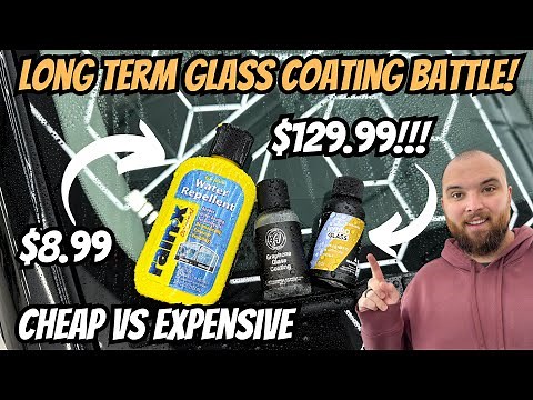 Long Term Windshield Ceramic Coating Test! I Compare Cheap vs. Expensive Glass Coatings