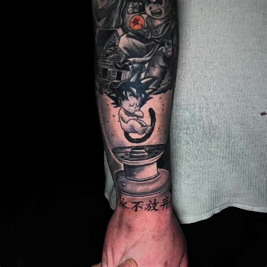 DBZ Sleeve IG :inkfamousink89 -------------- #tattoo #anime #ink #dragonball #artist