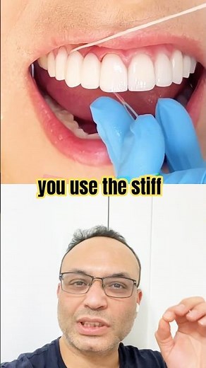 How to Floss with a Bridge 🦷 (Most People Do This Wrong!) #youtubeshortsviral