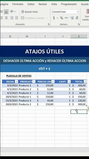 How to undo and redo an action in Excel #shorts #exceltips