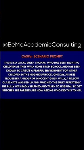 A Difficult CASPer Test Scenario for Practice #shorts