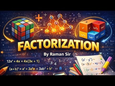 Factorization class 8th By Raman sir