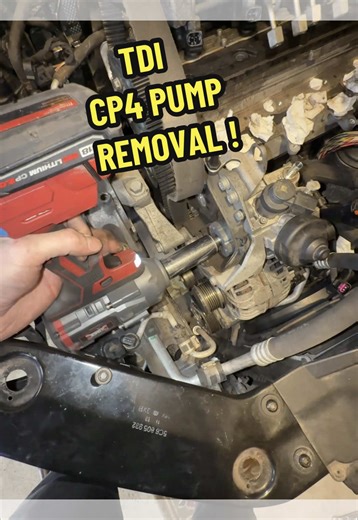 I removed the timing belt & cp4 pump on my mk6 TDI ! #TechTips #tiktokautocampaign #TIKTOKCARMODSCONTEST #TikTokCarDIYContest #TikTokAutoTechContest