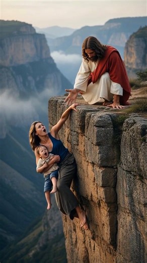 Jesus saves them from falling 🙏🙏 #jesus #kindness #saviour