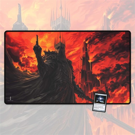 Grunge King TCG Playmat and Gaming Mousepad, With MTG Zones - Etsy