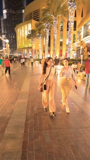 🌙 Dubai Nights Walking Tour | City Lights & Skyline 4K #dubai #viral #travel #uae #4k #shorts