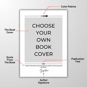 Request Your Own Book Cover Poster | Book Posters, Book Prints, Book Art, Canvas Wall Art, Book Lover Gift, Literary Gifts, Bookish Gifts - Etsy