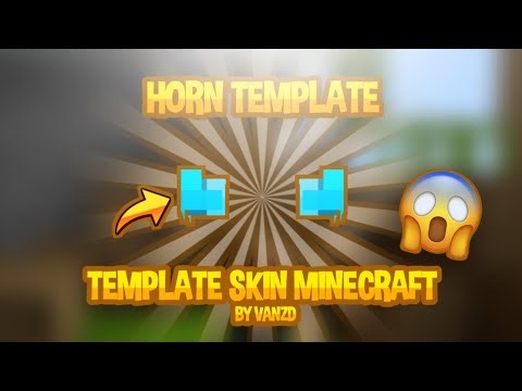 3 HORN TEMPLATE ( TEMPLATE TANDUK ) FREE DOWNLOAD - Template Skin Minecraft