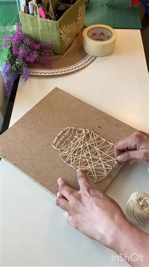 DIY String Craft Idea for Home Decor
