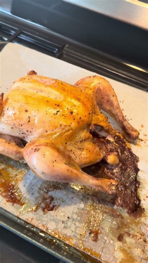 Oven roasted whole chicken