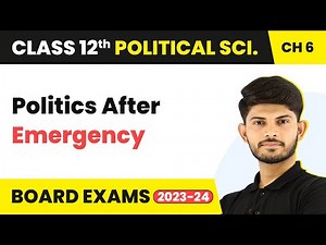 Class 12 Political Science Chapter 6|Politics After Emergency-The Crisis of Democratic Order 2025-26