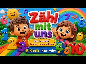 🎵 Zähl mit uns – Das fröhliche Zahlenlied von 1 bis 10! 🌈🔢